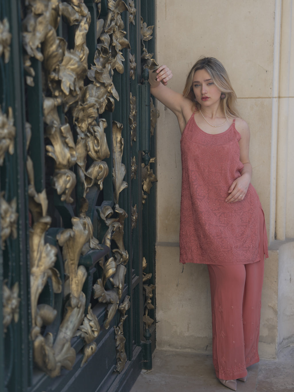 Chèrie Co-ord set in Pink