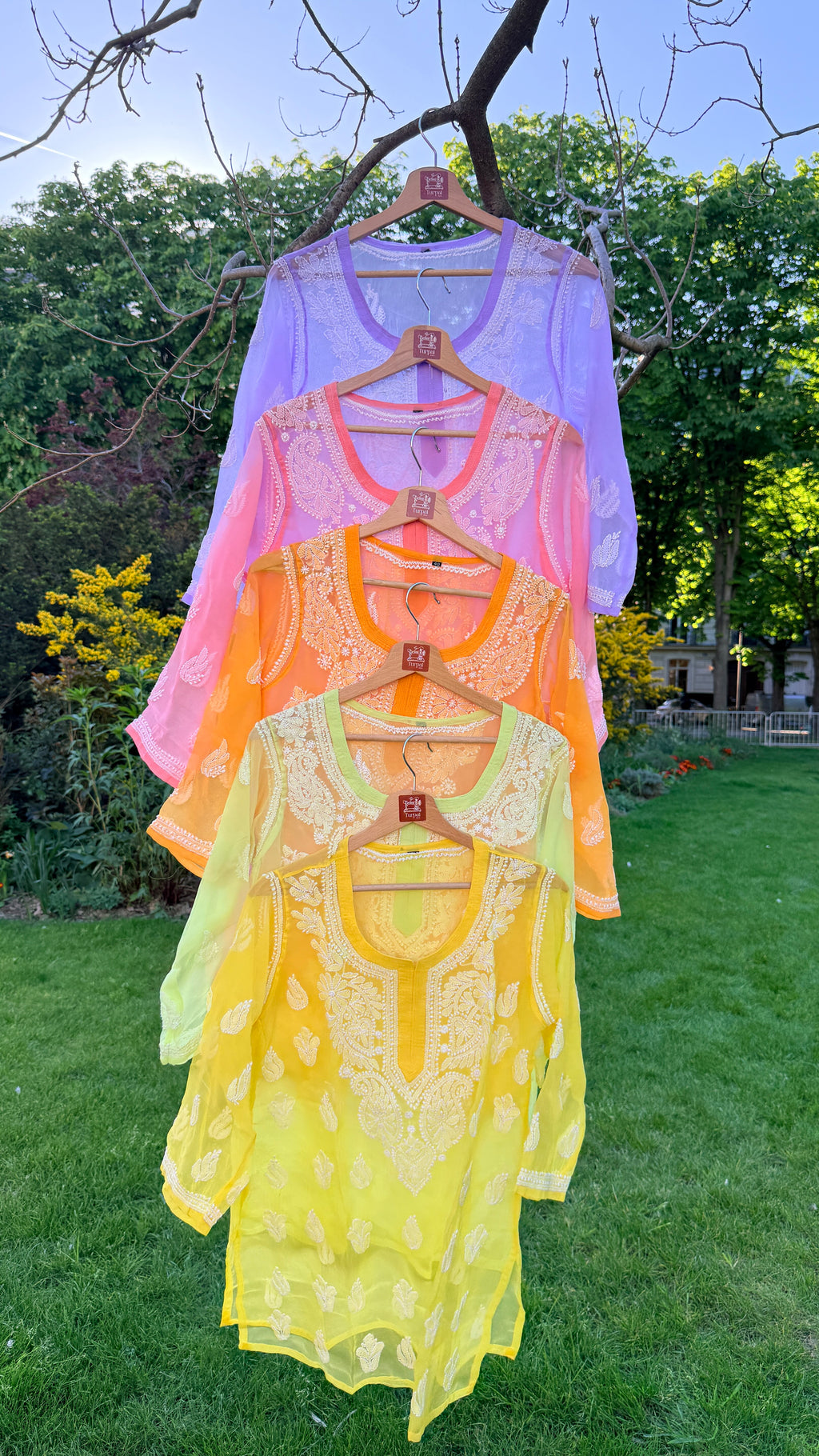 Sheer Printemps top in Lilac